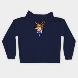 Cool Australian Kangaroo Head Kids Hoodie